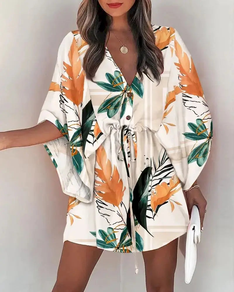 Vestido Kimono Acinturado Patrícia + Brinde Exclusivo