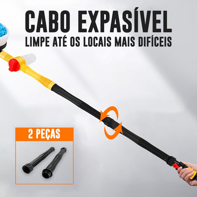 Kit de Escova de Limpeza Rotatória Automática - CarWash Mop