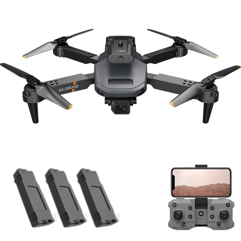 Drone Profissional Infravermelho Com Câmera 4K - K6